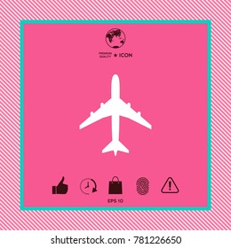 Airplane icon symbol