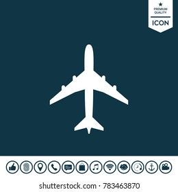 Airplane icon symbol