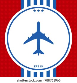 Airplane icon symbol