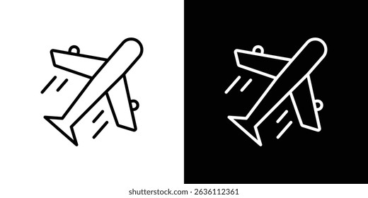 Airplane icon symbol concept for graphic design, Website, UI. EPS
