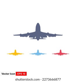 
Airplane icon symbol. on a white background. Vector illustration.