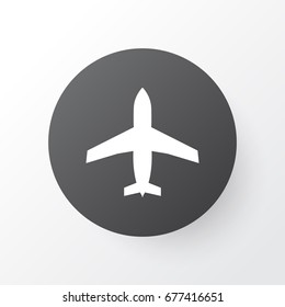 Airplane Icon Symbol. Premium Quality Isolated Aircraft Element In Trendy Style.