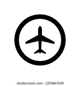 airplane icon symbol vector