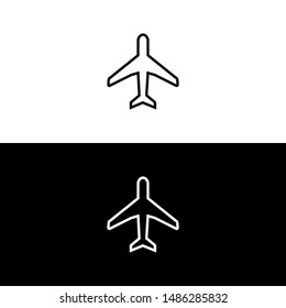 airplane icon. airplane symbol vector