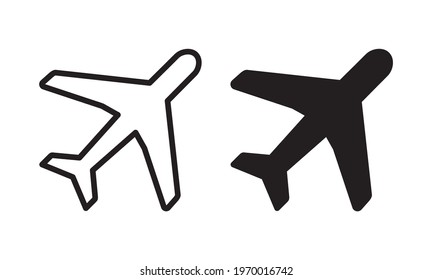 airplane icon. airplane symbol vector