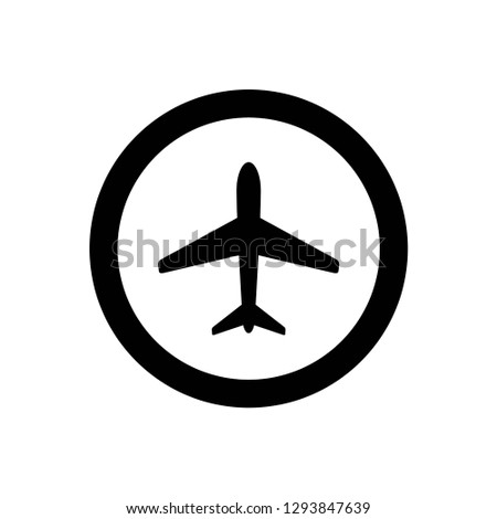 airplane icon symbol vector