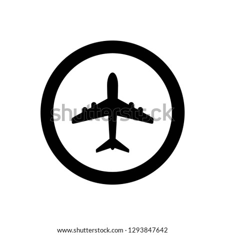 airplane icon symbol vector