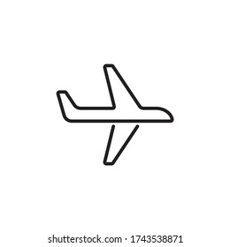 Airplane icon symbol vector illustration