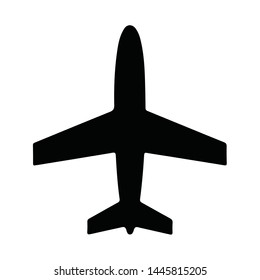 airplane icon symbol vector. on white background