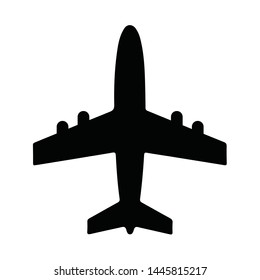 airplane icon symbol vector. on white background