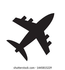 airplane icon symbol vector. on white background