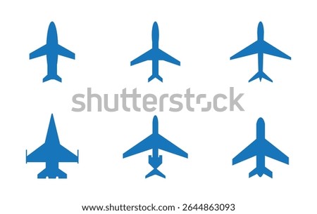 Airplane icon takeoff logo black pictogram set vector or plane take off flying silhouette shape graphic simple plain clipart symbol, airport airline jet circle sign, aeroplane thin line outline art