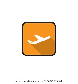 Airplane icon template flat design