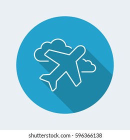 Airplane icon - Thin series