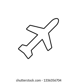Airplane icon. Travel sign