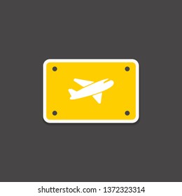 airplane icon. travel sign
