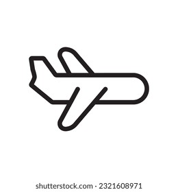 Airplane Icon In Trendy Design Vector Eps 10