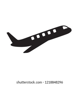 airplane icon in trendy flat design 