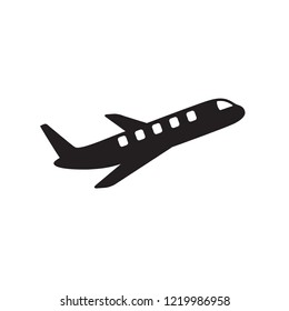 airplane icon in trendy flat design 