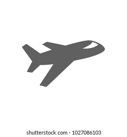 Airplane icon in trendy flat style isolated on white background. Symbol for your web site design, logo, app, UI. Vector illustration, EPS