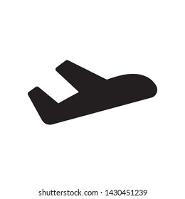 Airplane icon in trendy flat style design. Vector graphic illustration. Suitable for website design, logo, app, and ui. EPS 10.