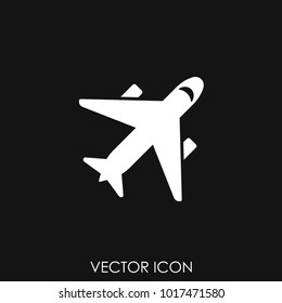 Airplane icon vector