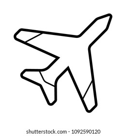 airplane icon vector