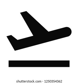Airplane icon vector