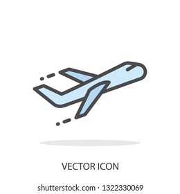 airplane icon vector