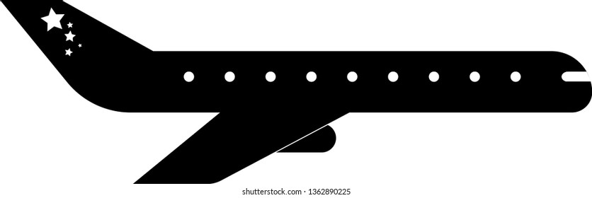 Airplane icon vector
