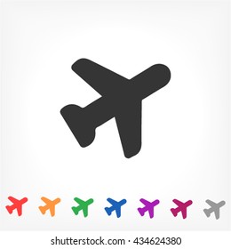 Airplane icon vector