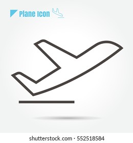 Airplane icon vector