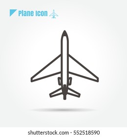 Airplane icon vector