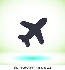 Airplane icon vector