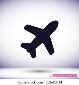 Airplane icon vector