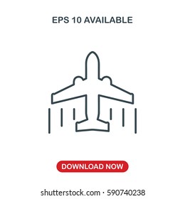 Airplane icon vector