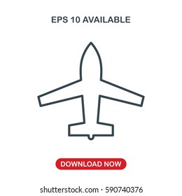 Airplane icon vector