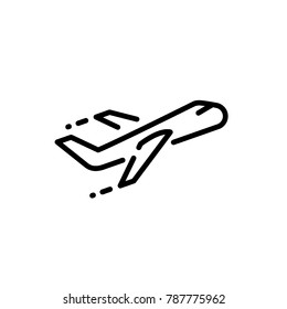 airplane icon vector