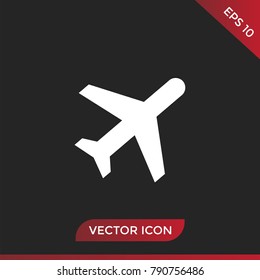 Airplane icon vector