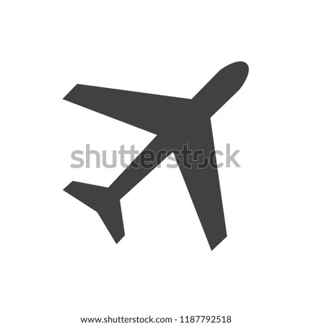 airplane icon vector