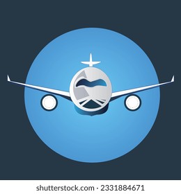 Airplane Icon Vector Art flight