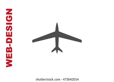 Airplane Icon Vector, author portfolio web-design