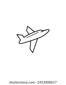 airplane icon, vector best line icon.