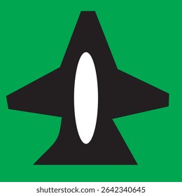 Airplane icon vector (Biman) symbolizing travel, flight, and aviation. Perfect for airline, tourism, or logistics design. Fully editable Adobe Illustrator EPS file included.