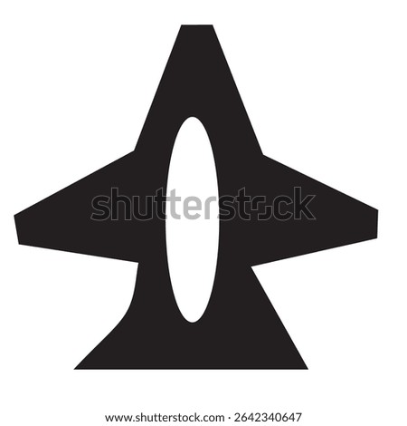 Airplane icon vector (Biman) symbolizing travel, flight, and aviation. Perfect for airline, tourism, or logistics design. Fully editable Adobe Illustrator EPS file included.