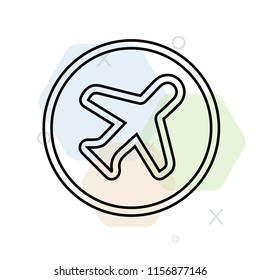 Airplane icon vector can be used as png, Airplane