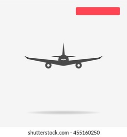 Airplane icon. Vector concept illustration for design.