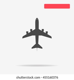 Airplane icon. Vector concept illustration for design.