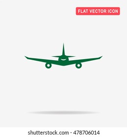 Airplane icon. Vector concept illustration for design.