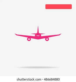 Airplane icon. Vector concept illustration for design.
